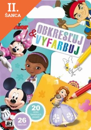 Lacná kniha Obkresľuj a vyfarbuj - Junior