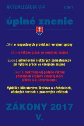 Zákony 2017 V. aktualizácia V 4