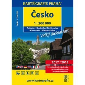 Česko Velký autoatlas 1:200 000 2017/2018