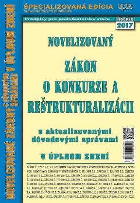 Novelizovaný zákon o konkurze a reštrukturalizácii 22/2017