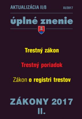 Zákony 2017 II. aktualizácia II 8