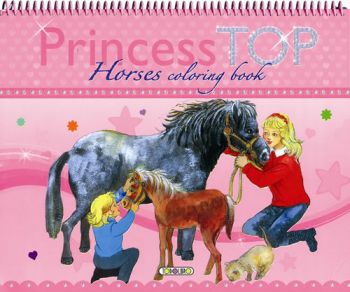 Princess Top Horses coloring book