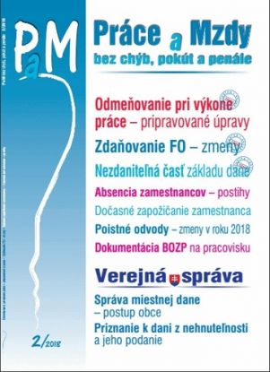 Práce a Mzdy 2 2018