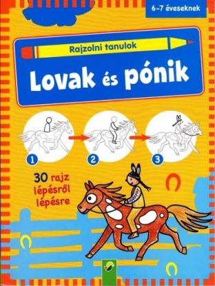Rajzolni tanulok - Lovak és pónik - 30 rajz lépésről lépésre