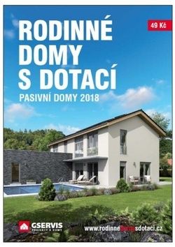 Rodinné domy s dotací Pasivní domy 2018