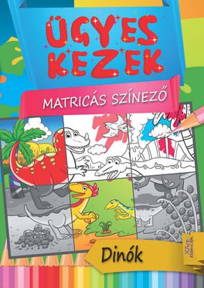 Dínók - Matricás színező