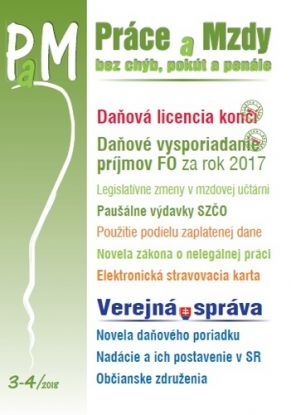 Práce a Mzdy 3-4 2018