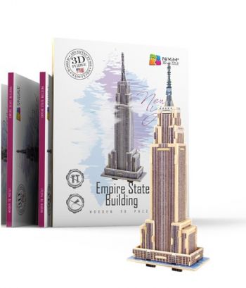 Drevené 3D puzzle Empire State Building