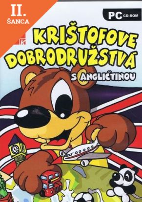 Lacná kniha Krištofove dobrodružstvá s angličtinou
