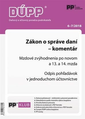 DUPP 6-7/2018 Zákon o správe daní - komentár