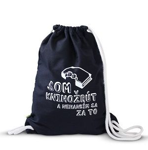 Čierny knižný batoh Som Knihožrút