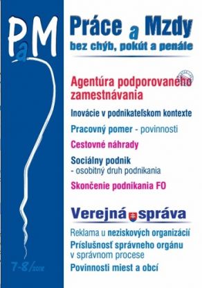 Práce a Mzdy 7-8 2018 - bez chýb, pokút a penále