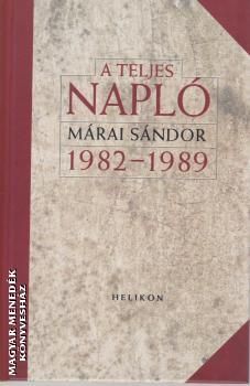 A teljes napló 1982-1989