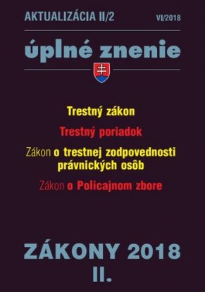 Zákony 2018 II aktualizácia II 2 - úplné znenie po novele