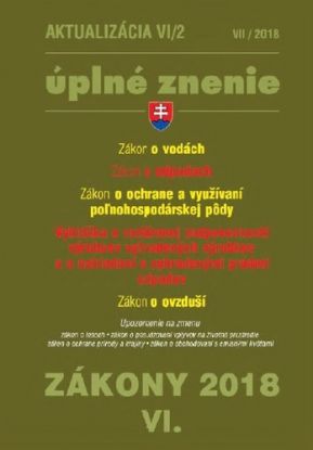 Zákony 2018 VI aktualizácia VI 2 - úplné znenie po novele