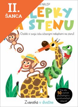 Lacná kniha Nálepky na stenu - Zvieratká v divočine