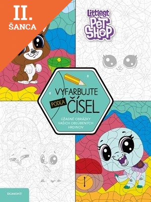Lacná kniha Littlest Pet Shop - Vyfarbujte podľa čísel