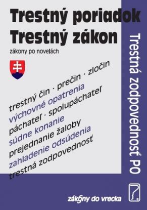Trestný zákon, Trestný poriadok a Zákon o trestnej zodpovednosti – Zákony do vrecka