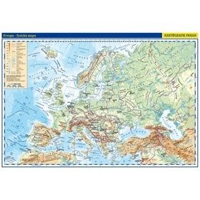 Evropa - příruční mapa