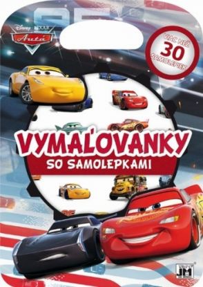 Vymaľovanky so samolepkami Autá