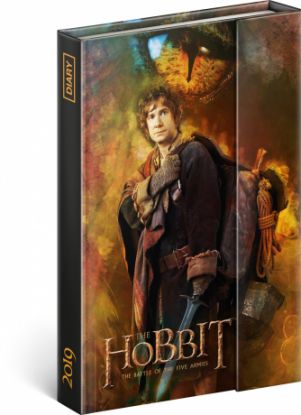 Týždenný magnetický diár Hobbit 2019, 10,5 x 15,8 cm