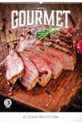 Nástenný kalendár Gourmet 2019, 48 x 64 cm