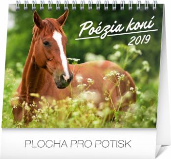 Stolový kalendár Poézia koní SK 2019, 16,5 x 13 cm