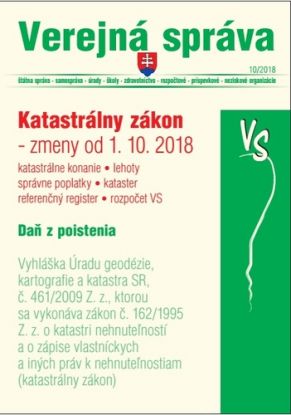 Verejná správa 10 2018 - Katastrálny zákon po novele