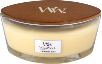 WoodWick sviečka loď Lemongrass and Lilly