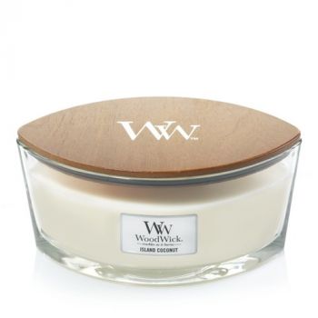 WoodWick sviečka loď Island Coconut