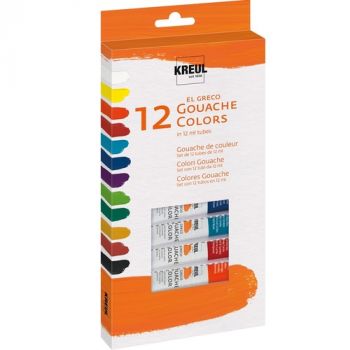 Gvašové farby Kreul El Greco 12x12 ml