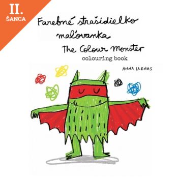 Lacná kniha Farebné strašidielko + maľovanka