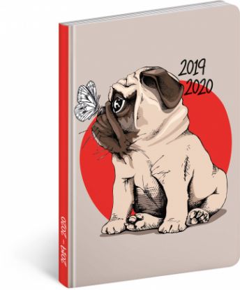 18mesačný diár Petito – Mops 2019/2020