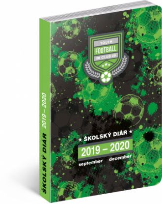 Školský diár Futbal SK (september 2019 – december 2020), 9,8 × 14,5 cm