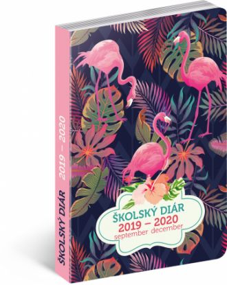 Školský diár Plameniaky SK (september 2019 – december 2020), 9,8 × 14,5 cm
