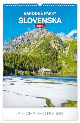 Nástenný kalendár Národné parky Slovenska SK 2020, 33 × 46 cm
