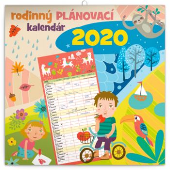 Rodinný plánovací kalendár SK 2020, 30 × 30 cm