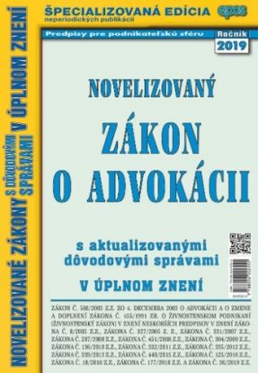Novelizovaný zákon o advokácii 8 2019