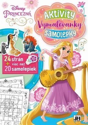 Princezná - Aktivity, vymaľovanky, samolepky