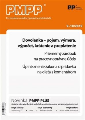 PMPP 9-10/2019 - Dovolenka - pojem, výmera, výpočet, krátenie a preplatenie