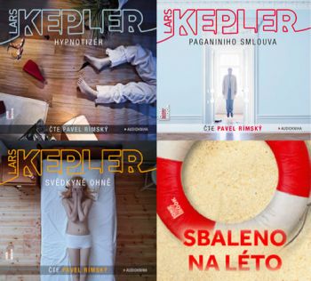 Kepler - komplet Hypnotizér, Paganiniho smlouva, Svědkyně ohně - audioknihy
