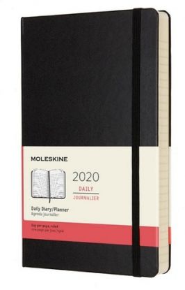 Diár MOLESKINE 2020 denný tvrdý čierny L