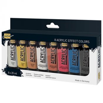 Akrylové farby metalické Kreul Solo Goya 8x20 ml