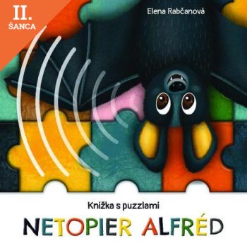 Lacná kniha Netopier Alfréd - knižka s puzzlami