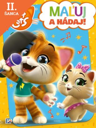 Lacná kniha 44 mačiek - Maľuj a hádaj!