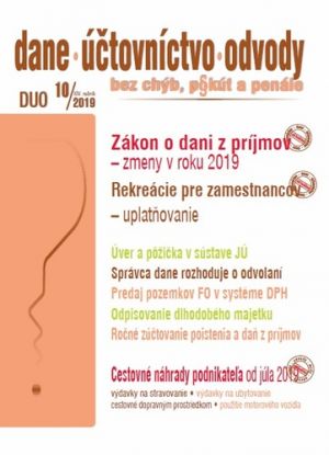 Dane Účtovníctvo Odvody 10 2019 bez chýb, pokút a penále