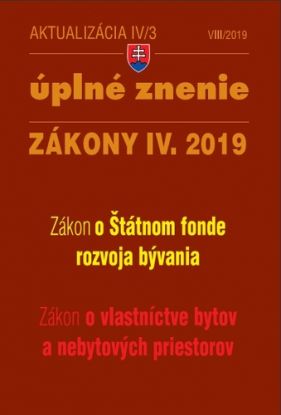 Zákony 2019 IV aktualizácia IV 3 - Úplné znenie po novele