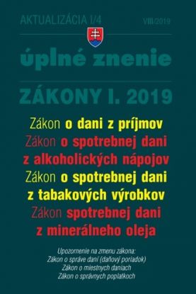 Zákony 2019 I aktualizácia I 4 - Úplné znenie po novele