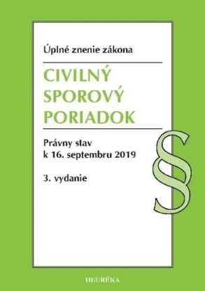 Civilný sporový poriadok Úzz 3. vydanie, 2019