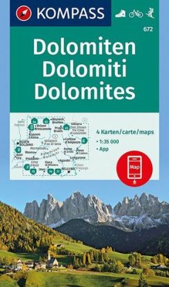 Dolomiten/Dolomites/Dolomiti - č. 672, 1: 35 000